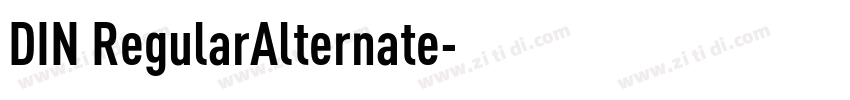 DIN RegularAlternate字体转换
